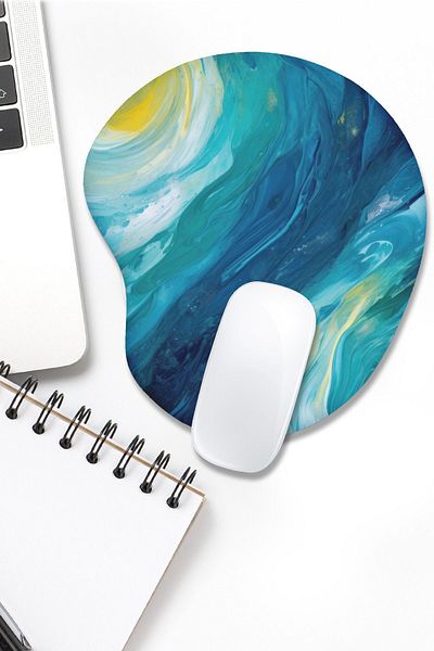 fafaatölye Mouse Pad Printed with Wrist Support