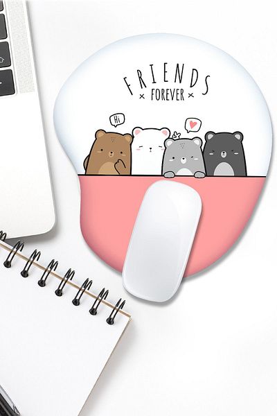 fafaatölye Mouse Pad Printed with Wrist Support