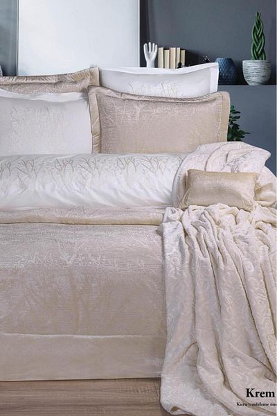 Çeyiz Diyarı Cream Colored Şimal 11 Piece Dowry Set