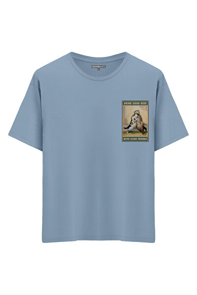 Mounte Bianca Unisex Pijte dobro pivo - Oversize kroj T-shirt