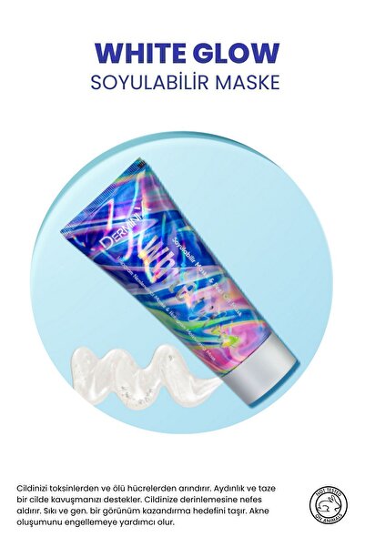 Derminix White Glow Nemlendirici Etkili Soyulabilir Maske