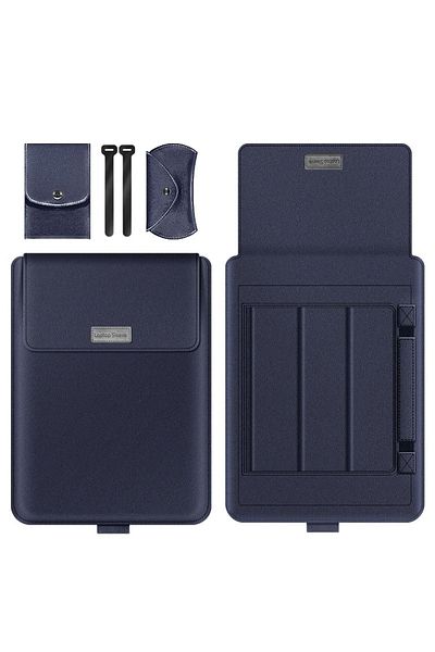 TEKNETSTORE ماك بوك برو 14 بوصة M3/M3 برو/M3 ماكس - حقيبة جلدية بحامل مغناطيسي A2992