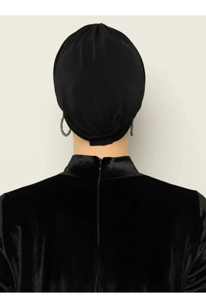 Alpentracht Tr Black Women's Turban - Cross Three-band, External Bonnet Ready