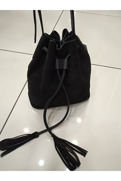 Sellona Bags Hakiki Deri Süet Kadın Çapraz Çanta