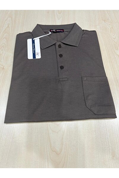 KEMAL EKİNCİ Men's Classic Quality Jacquard Collar and Pocket T-Shirt