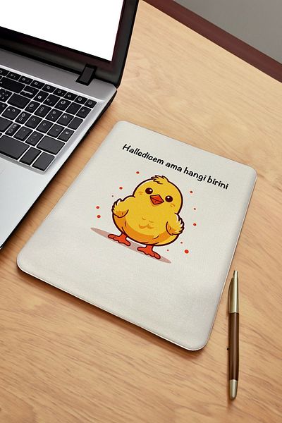 fafaatölye Mouse Pad Printed Chick with Wrist Support