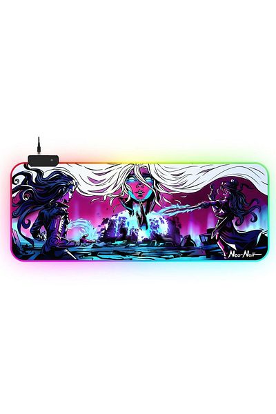 PORGE 90X40 cm Lighted Full Rgb Gaming Mouse Pad - XXL Gaming Mousepad