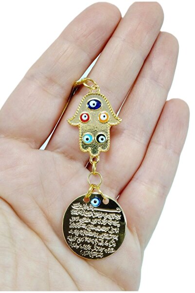 biuti Metal Ayetel Kürsi Fatma Ana Eli Nazar Boncuğu Araba Dikiz Ayna Süsü El...