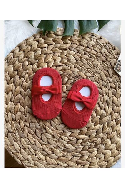 ArdenKids Red Baby Ballerina Socks