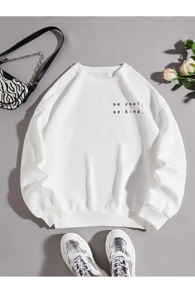 Deocept Be Cool Be Kind - Hanorac oversize unisex cu decolteu