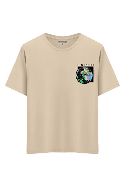 Mounte Bianca Unisex Zemlja - Oversize kroj T-shirt