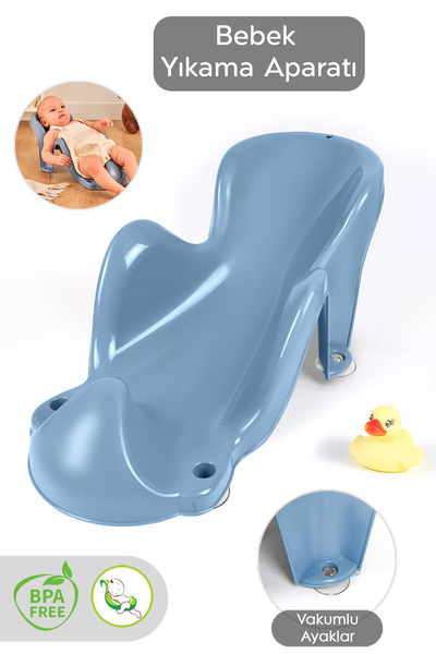 Meleni Baby Vakum Tabanlı Bebek Yıkama Banyo Aparatı - Bebek Yıkama Koltuğu K...