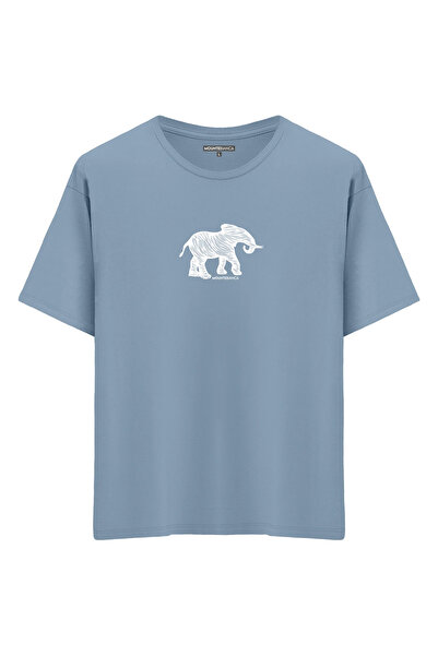 Mounte Bianca Unisex slon - Oversize kroj T-shirt