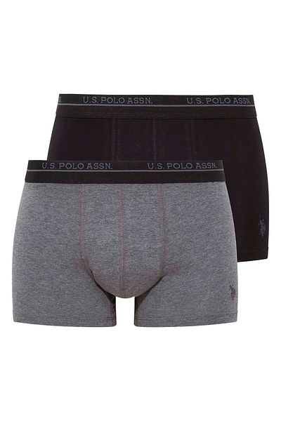 U.S. Polo Assn. Ανδρικό Anthracite Melange - Μαύρο Boxer 2 τεμαχίων 80353
