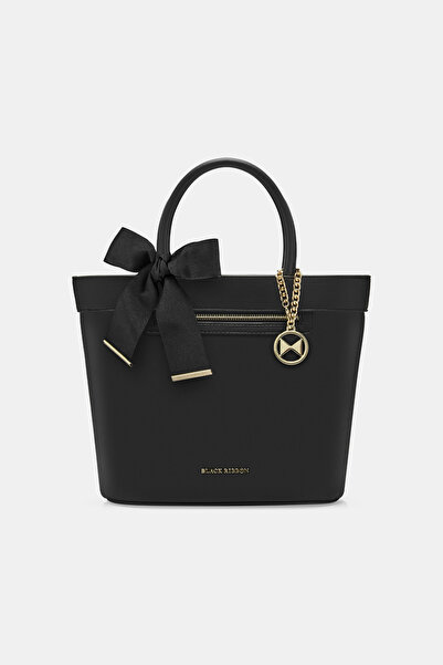 Black Ribbon Victoria Kadın El Ve Omuz Çantası - Siyah