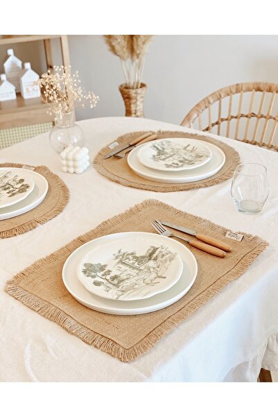 Hestia Home Jüt Amerikan Servis Dikdörtgen Supla