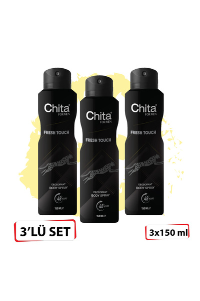 Chita CHİTA DEODORANT 150 ML FRESH TOUCH*3