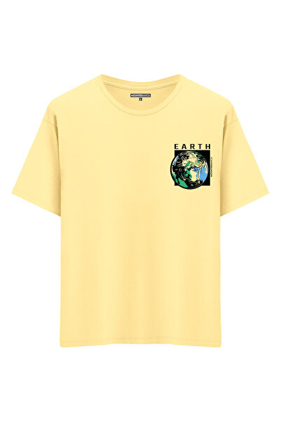 Mounte Bianca Unisex Zemlja - Oversize kroj T-shirt