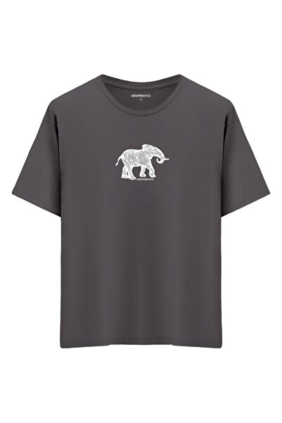 Mounte Bianca Unisex slon - Oversize kroj T-shirt