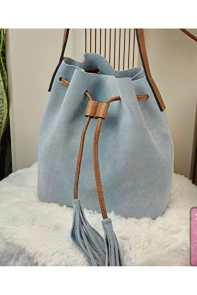 Sellona Bags Hakiki Deri Süet Kadın Çapraz Çanta