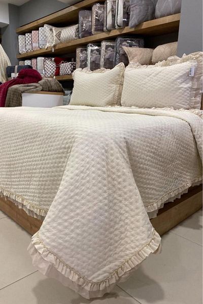 Çeyiz Diyarı Double Canula Fiber Filled Bedspread - 240x260 Cm