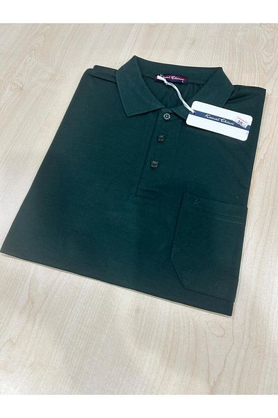 KEMAL EKİNCİ Quality Men's Polo Collar Pocket T-Shirt