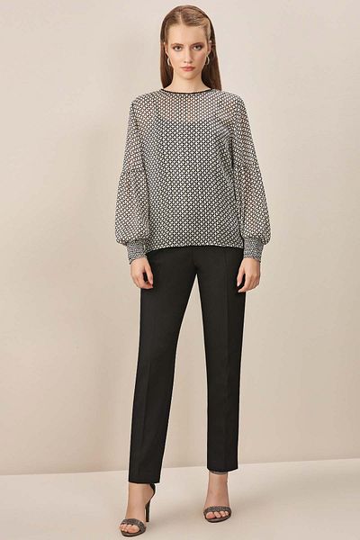 Guitar Black Cigarette Woven Trousers