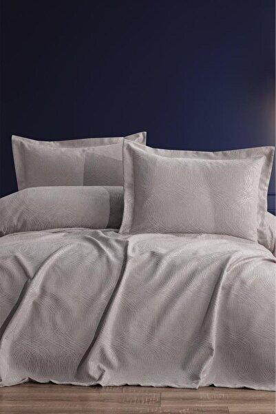Çeyiz Diyarı Set Aren Double Pique - 3 Piese, 240x260 Bej