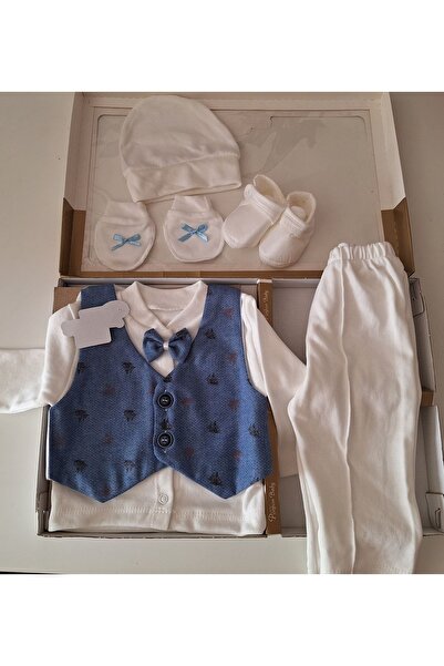 biyan collection Erkek Bebek Yelekli Özel Gün Mevlüt Sünnet Takımı Hastane Çıkışı Mevlütlük Bayramlık Doğum Hediyesi