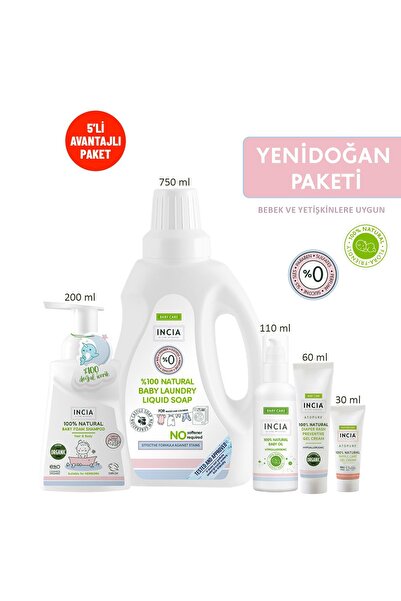 Incia %100 Doğal Yenidoğan Seti