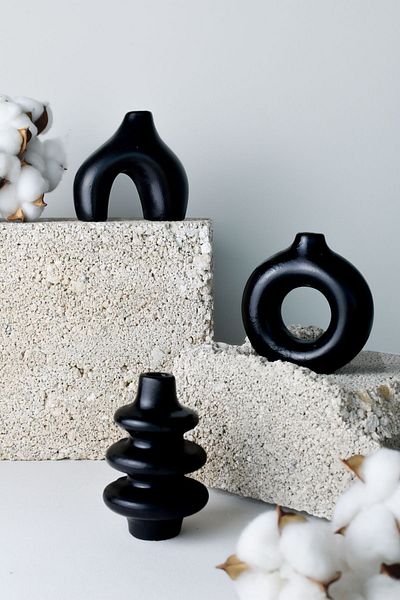 LALEZEN HOME Set de 3 vase decorative minimaliste și elegante