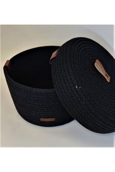 ELSE DESIGNE صندوق كريم بتصميم E&S - سلة زخرفية متعددة الأغراض