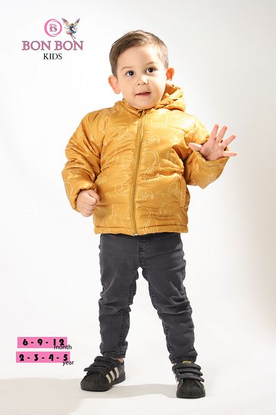 Bon bon kids baby and children's winter plush inflatable coat