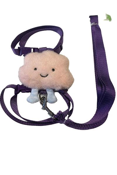 hepsipatili Clouds 3 Pieces Cat and Dog Walking Leash Set - Chest (30 Cm-50 Cm)