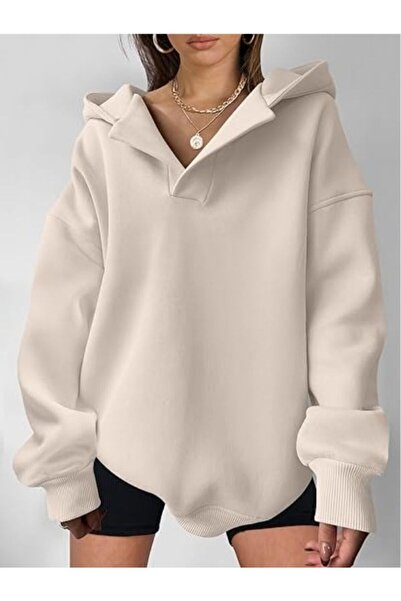 MOONBULL Φούτερ Unisex Oversize με κουκούλα