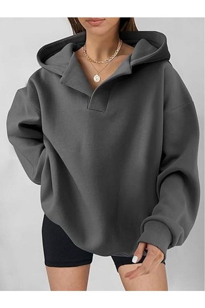 MOONBULL Φούτερ Unisex Oversize με κουκούλα