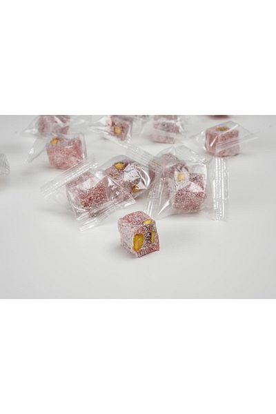 HANEZAN Pomegranate Flavored Pistachio Double Roasted Turkish Delight 1 kg (Single Bag)