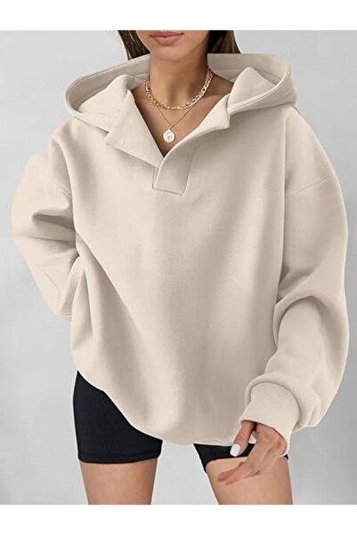 MOONBULL Φούτερ Unisex Oversize με κουκούλα