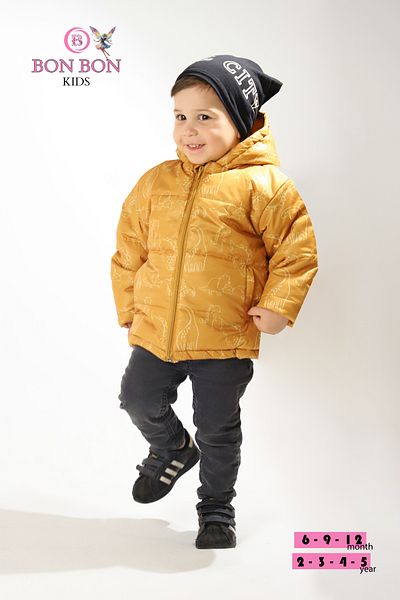 Bon bon kids baby and children's winter plush inflatable coat