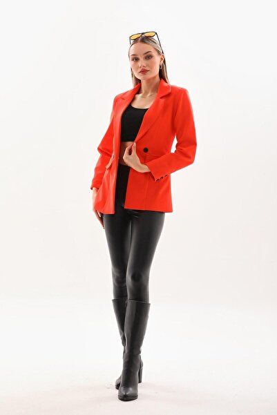 Fosiya Double Fabric 2 Button Jacket