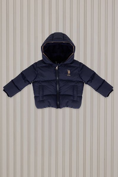 U.S. Polo Assn. Baby Boy Navy Blue Baby Coat