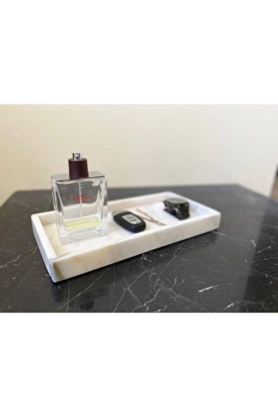 Modestmar Natural Marble Rectangular Tray & Presentation & Organizer