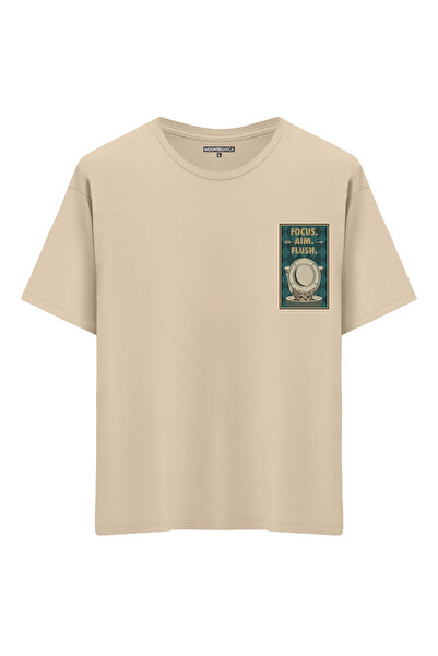 Mounte Bianca Unisex Focus Aim Flush - Oversize kroj T-shirt