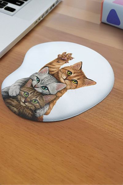 fafaatölye Mouse Pad Printed Soft Wrist Support