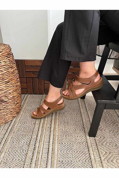 Behtah Kundura Full Orthopedic Soft Puff Sandals - Non-slip Sole, Open Design, Heel Spur Matching Summer Shoes