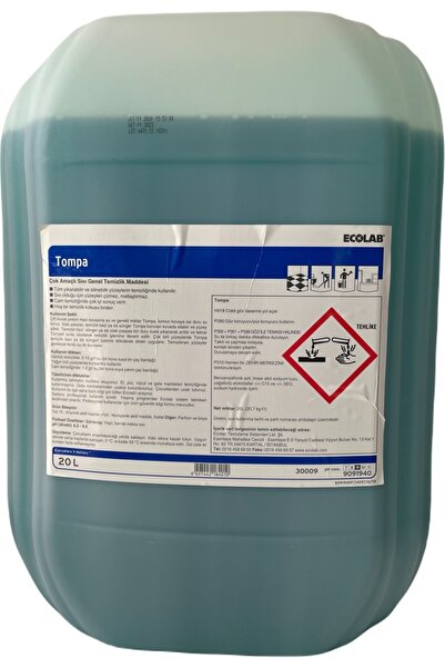 Ecolab Tompa Çok Amaçlı Genel Temizlik Ürünü 20L