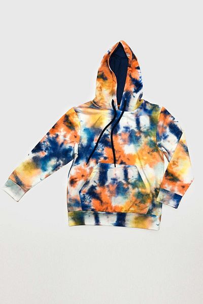 Cloise Hanorac pentru copii unisex cu glugă vopsit prin cravată