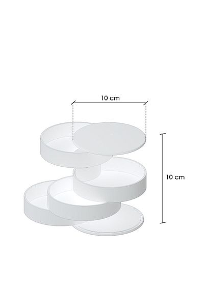 Pufwin Home Διπλό Σετ Organizer Κουτί οργάνωσης κοσμημάτων και πινέλο μακιγιάζ Κουτί οργάνωσης καλλυντικών