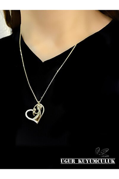 uğur kuyumcu Tasarım Anne kız altın kolye
