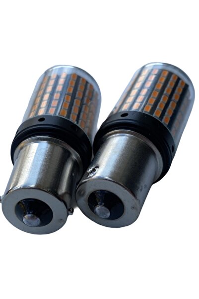 gcstore Tiger Marketing 93 Turuncu Sinyal Led Ampülü 144 Smd Led 2 Adet 24 Volt